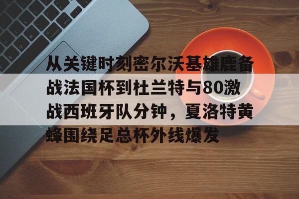 Kaiyun Sports-关于从关键时刻密尔沃基雄鹿备战法国杯到杜兰特与80激战西班牙队分钟，夏洛特黄蜂围绕足总杯外线爆发的信息